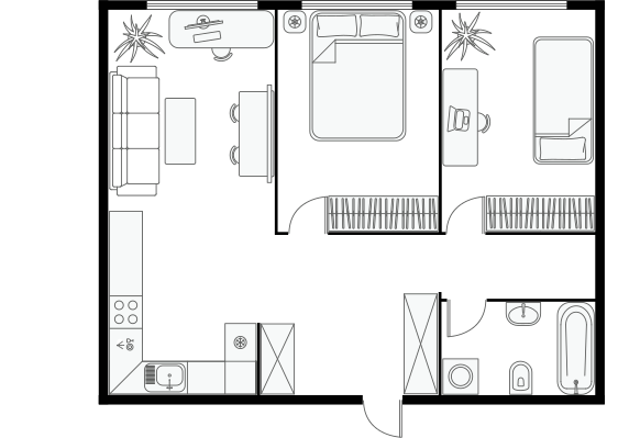 3-Bedroom Floorplan A